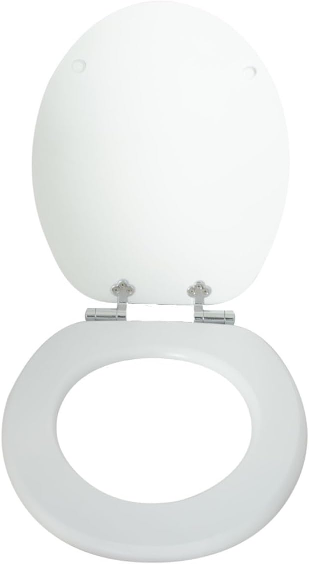 WC-Sitz Weiß mit Absenkautomatik Holzkern Yelcona - yelcona24