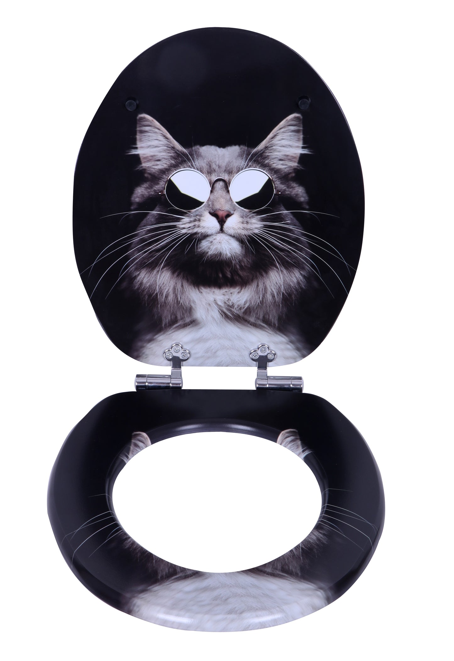 WC-Sitz Cool Cat mit Absenkautomatik Holzkern Yelcona - yelcona24